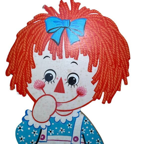 Bobbs Merrill Co. Raggedy Ann & Andy Cardboard Cutouts Vintage 1972 - Picture 4 of 9
